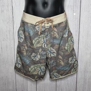 Howler Bros Tropical Boardshorts Surf Swim Trunks Men's 32 NWOT